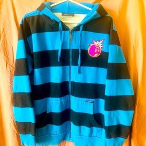The Hundreds striped zip hoodie